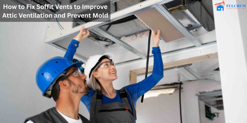 How to Fix Soffit Vents to Improve Attic Ventilation and Prevent Mold.