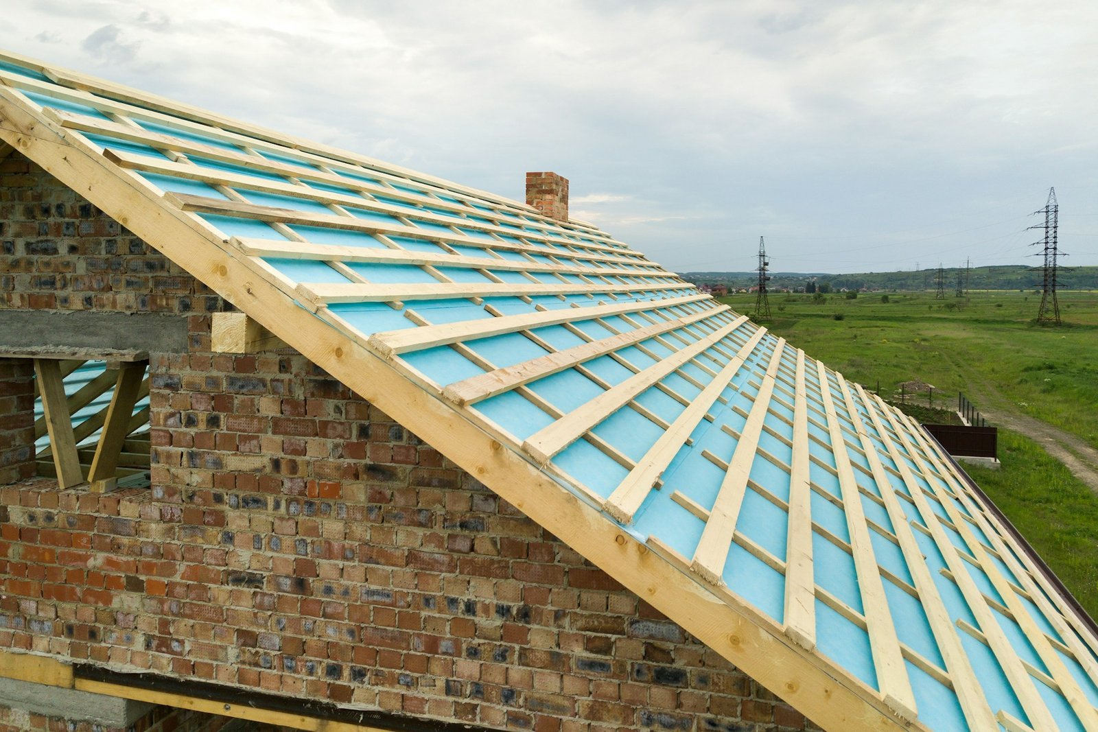 A roof of a house