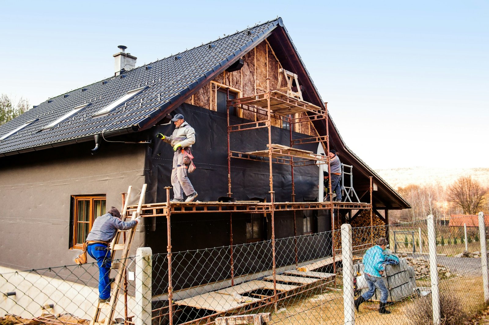 A house being built