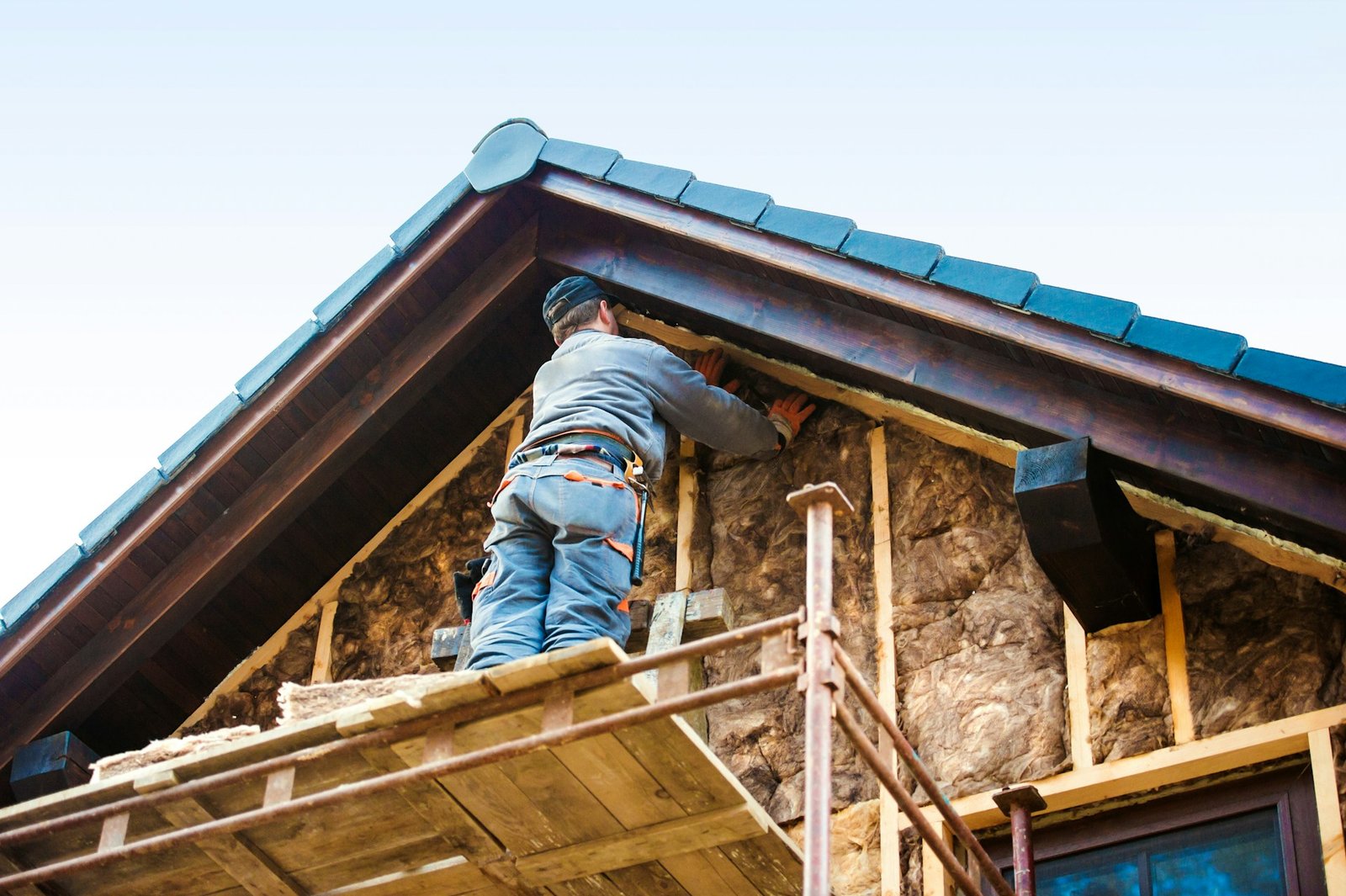 A house being constructed